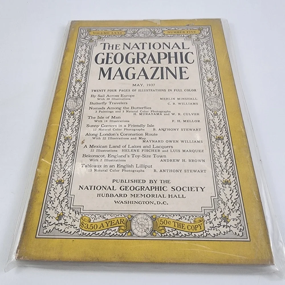 National Geographic Magazine May‎ 1937 No Insert